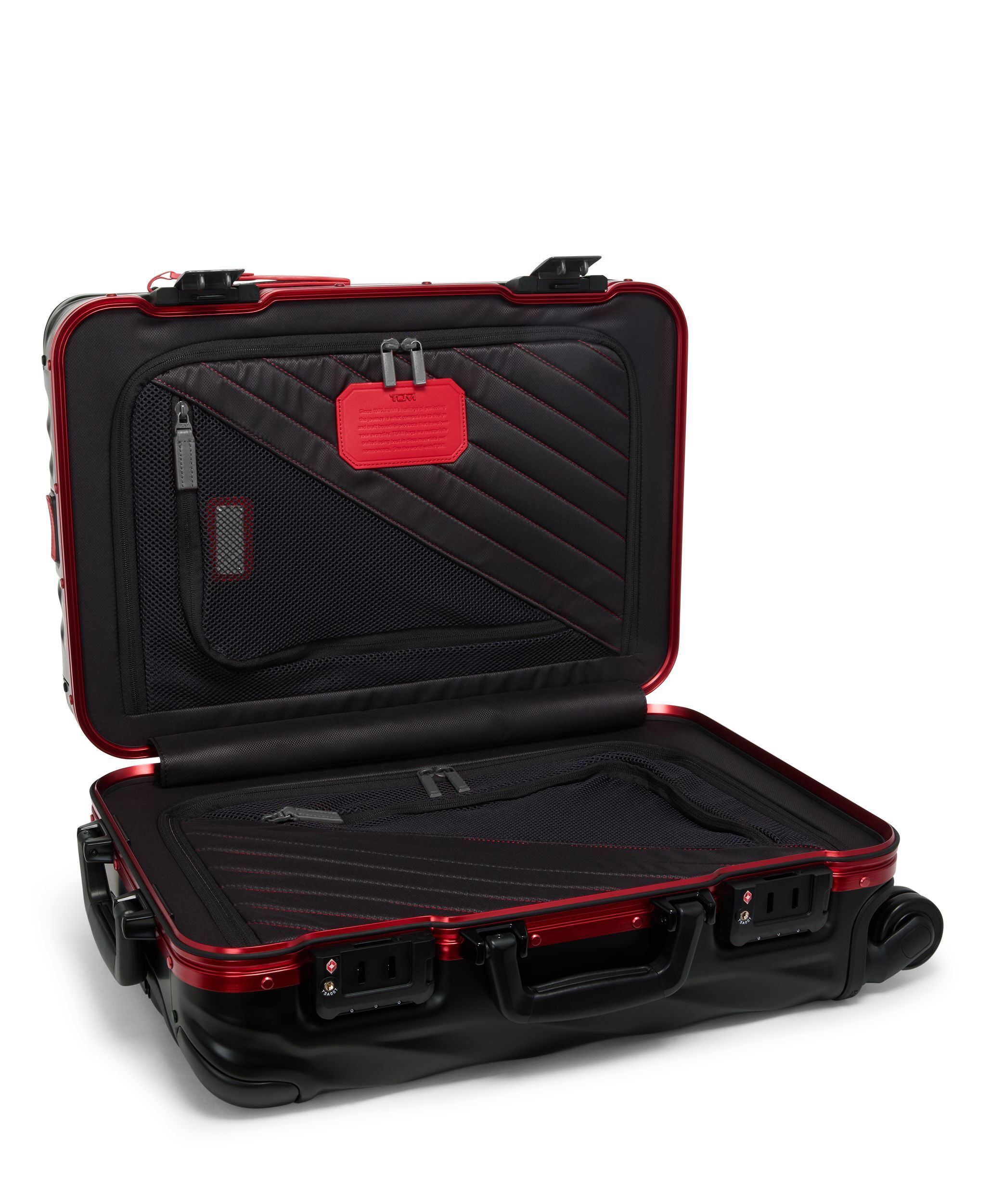 19 Degree Aluminum International Carry On in Black/Red | TUMI Taiwan