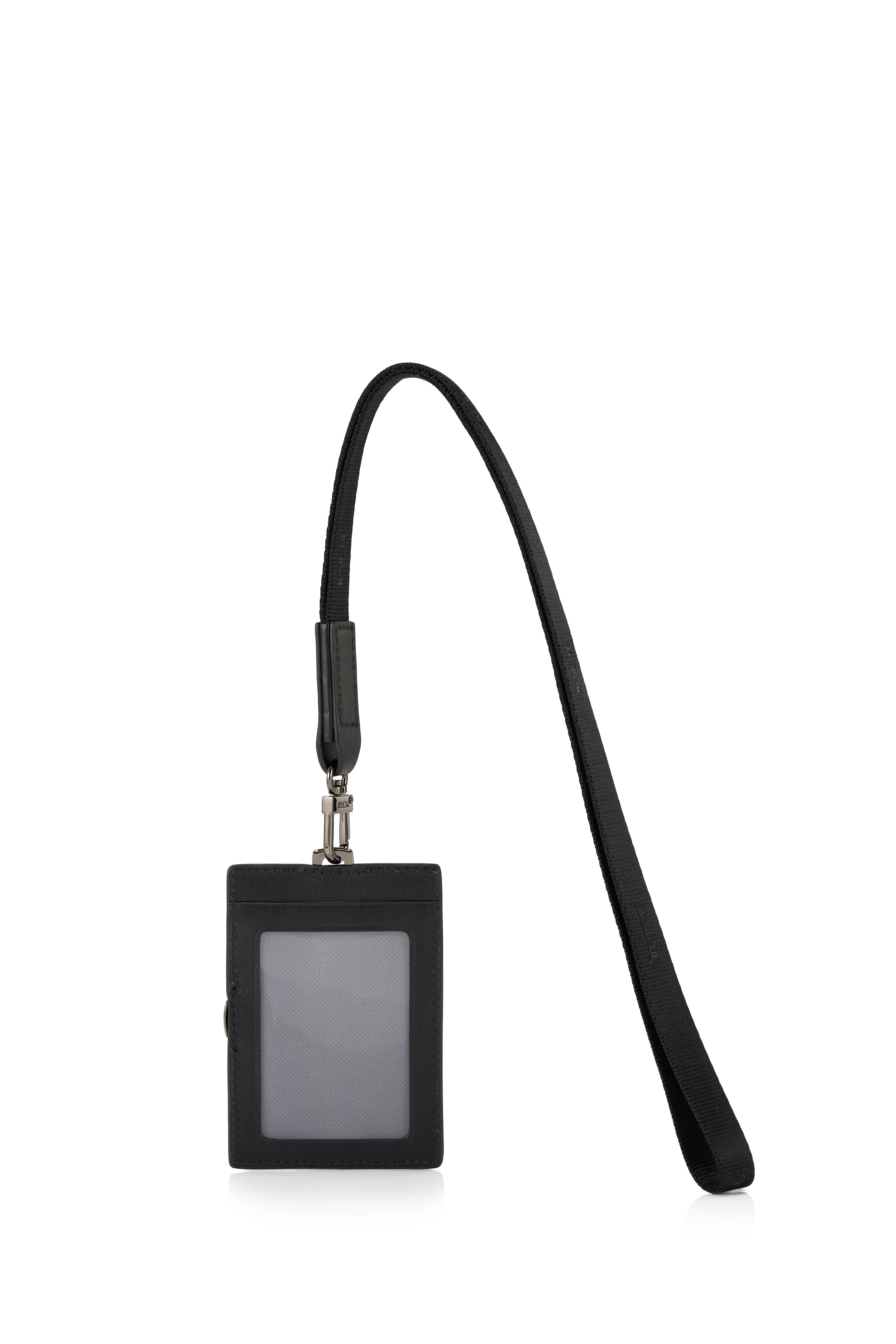 Nassau Slg Id Card Lanyard in Black Smooth | TUMI Taiwan