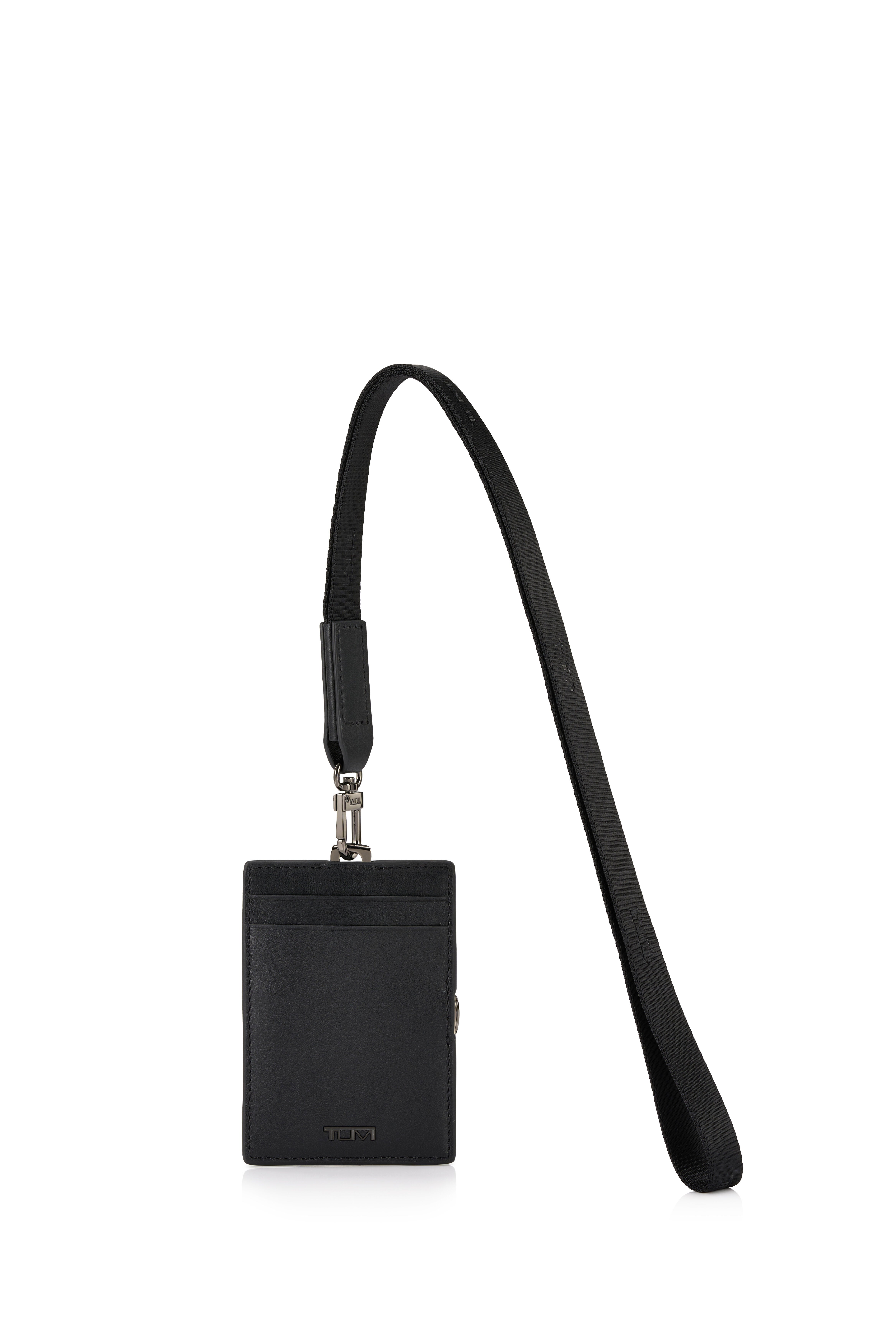 Nassau Slg Id Card Lanyard in Black Smooth | TUMI Taiwan