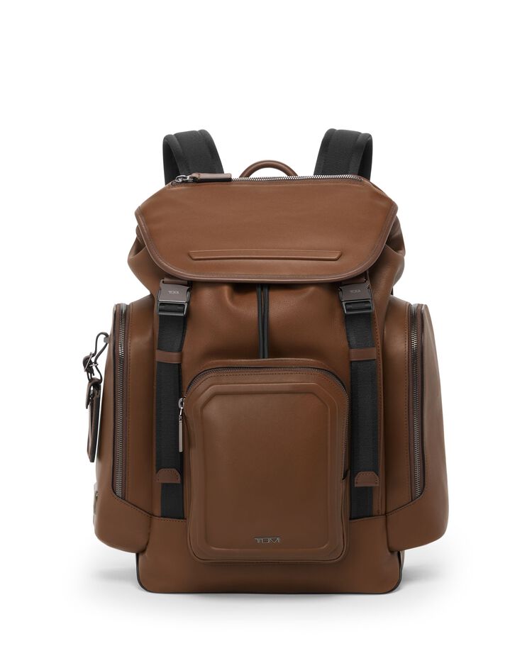 TUMI HARRISON Griffen 小型掀蓋式皮革後背包  hi-res | TUMI