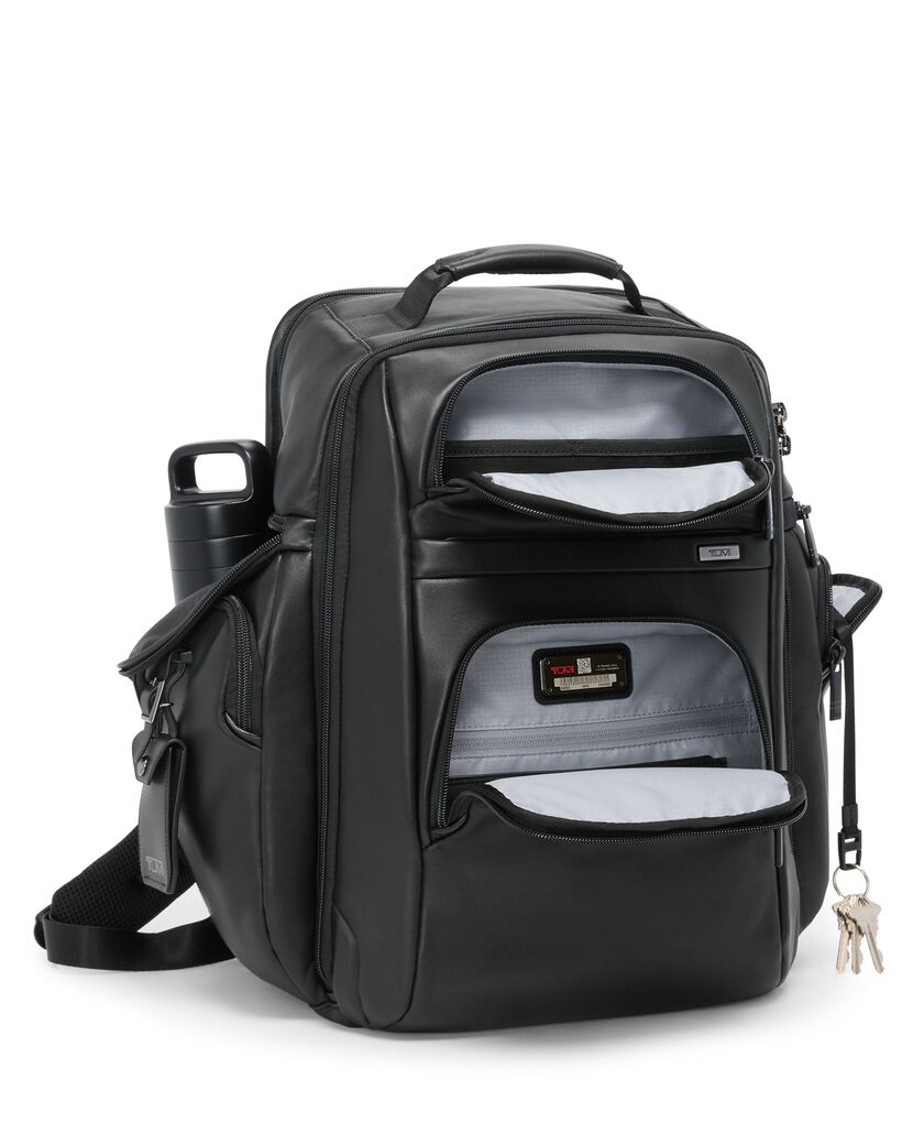 TUMI Alpha TUMI Brief Pack 皮革後背包  hi-res | TUMI
