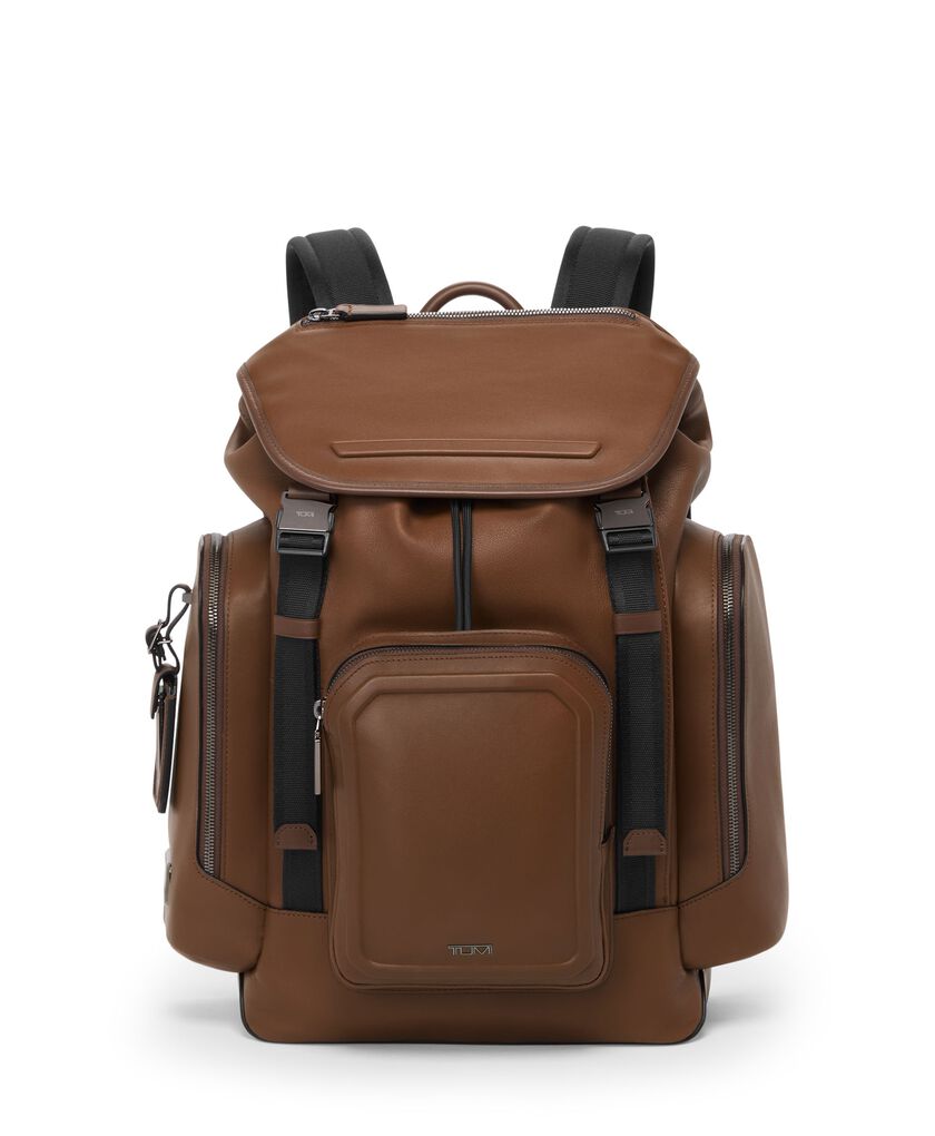 TUMI HARRISON Griffen 小型掀蓋式皮革後背包  hi-res | TUMI