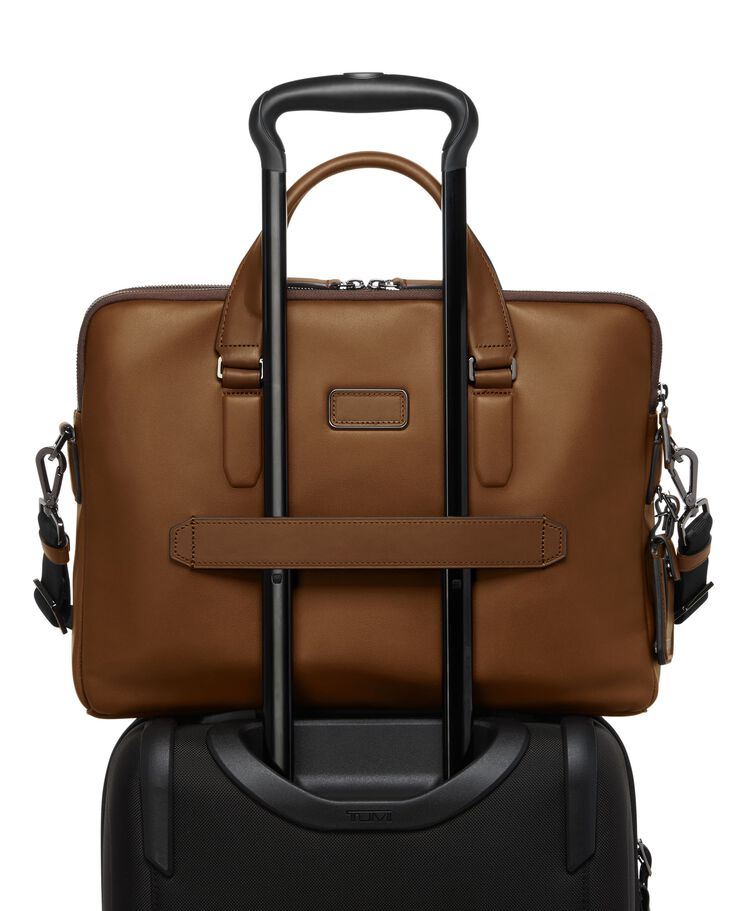 TUMI HARRISON Sycamore 纖薄皮革公事包  hi-res | TUMI