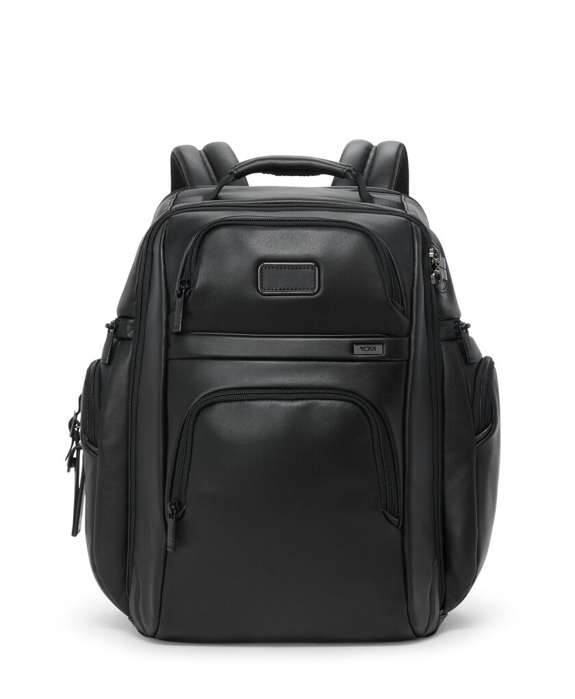 TUMI Alpha TUMI Brief Pack 皮革後背包  hi-res | TUMI