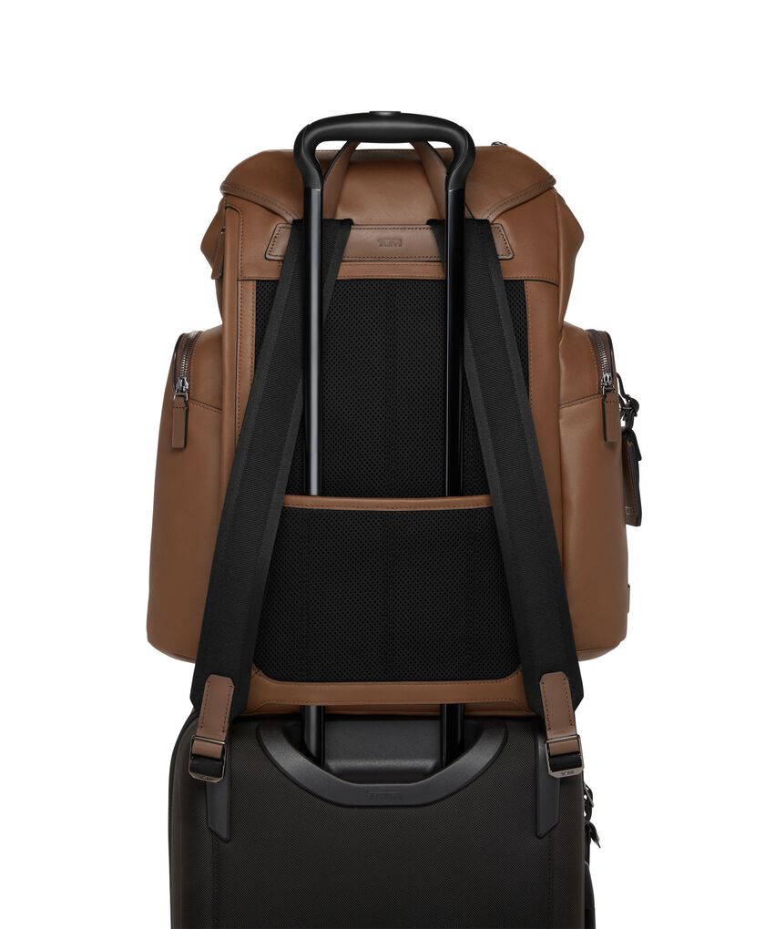 TUMI HARRISON Griffen 掀蓋式皮革後背包  hi-res | TUMI