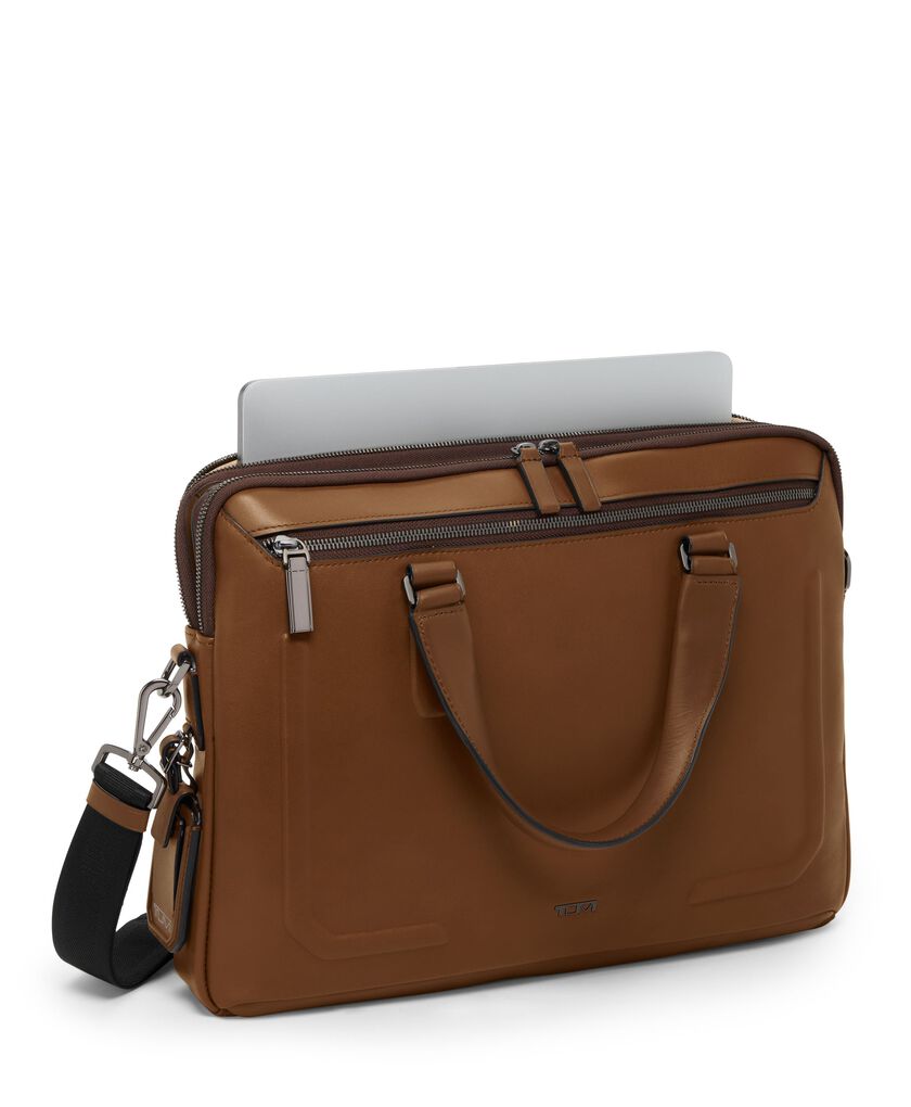 TUMI HARRISON Sycamore 纖薄皮革公事包  hi-res | TUMI