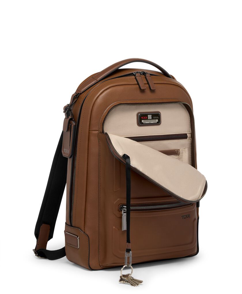 TUMI HARRISON Bradner 皮革後背包  hi-res | TUMI